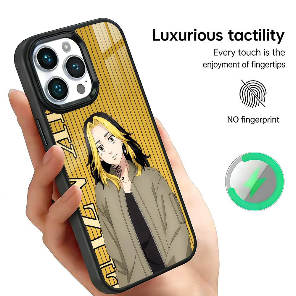 Kazutora Hanemiya T-Tokyo R-Revengers Phone Case For IPhone17 16 15 14 13 12 11 Plus Pro Max Plus Wireless Charger Cover Funda