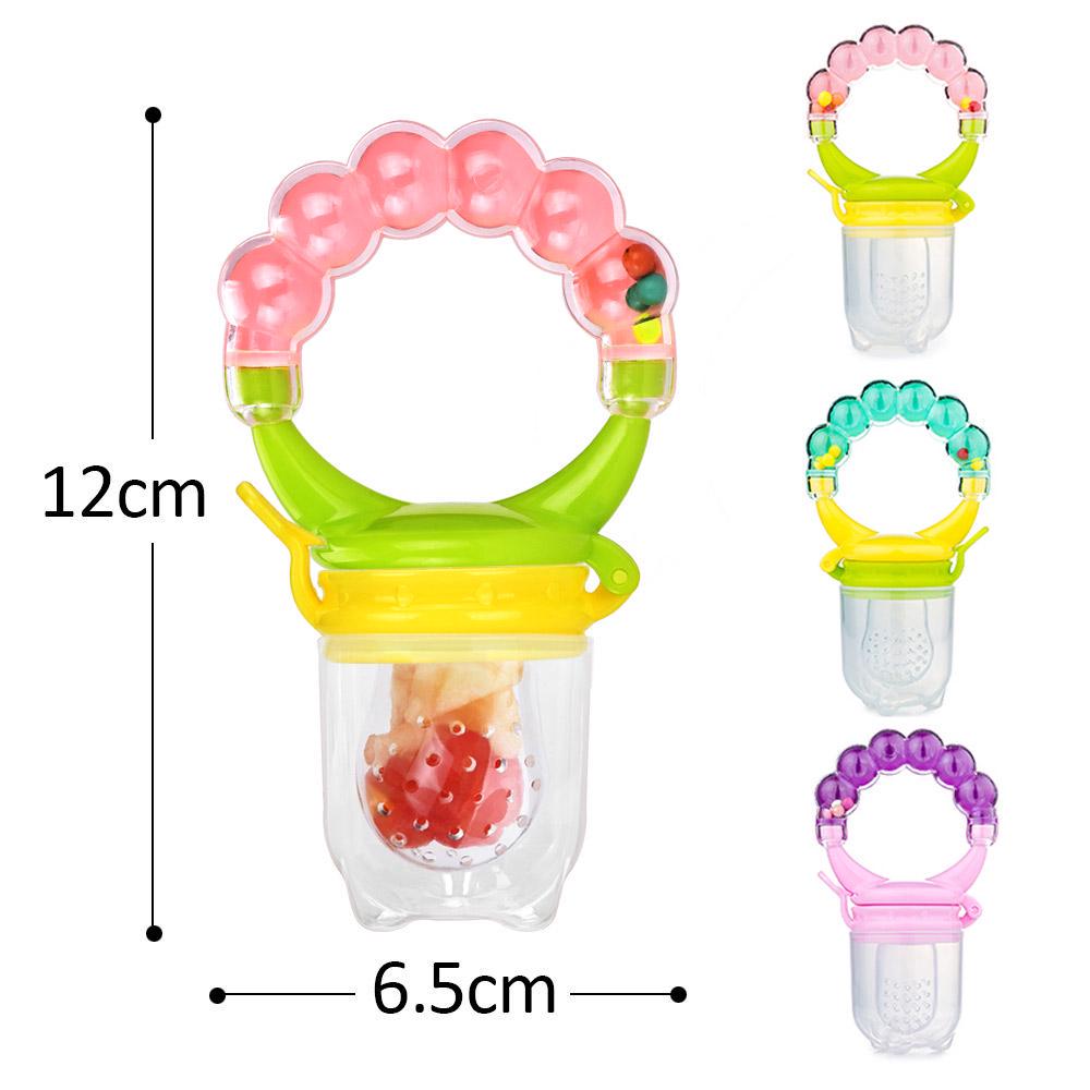 1 stks vers fruit fopspeen siliconen tepelhouder grappige rammelaar babyfopspenen voedsel feeder tepels