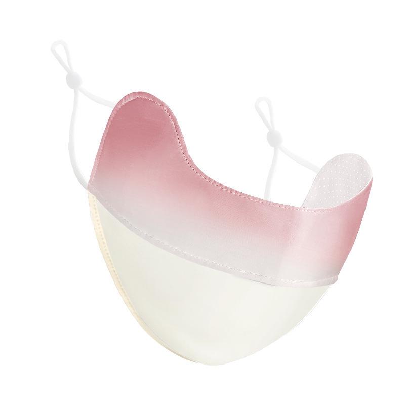 Riya Women's Ice Silk Anti-UV Sunscreen Mask - Thin, Breathable, Blush Gradient, Full Face Coverage