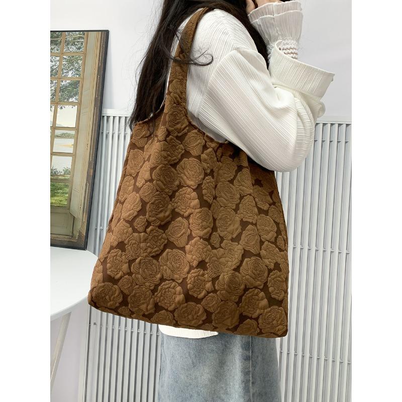 Embroidery Canvas Bag Summer Literary Travel Bag