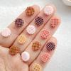 50pcs Resin Mixed Circle Grid Chocolate Chip Cookies Nail Art Flatback Scrapbook DIY Wedding Applique Jewelry Accessories Crafts