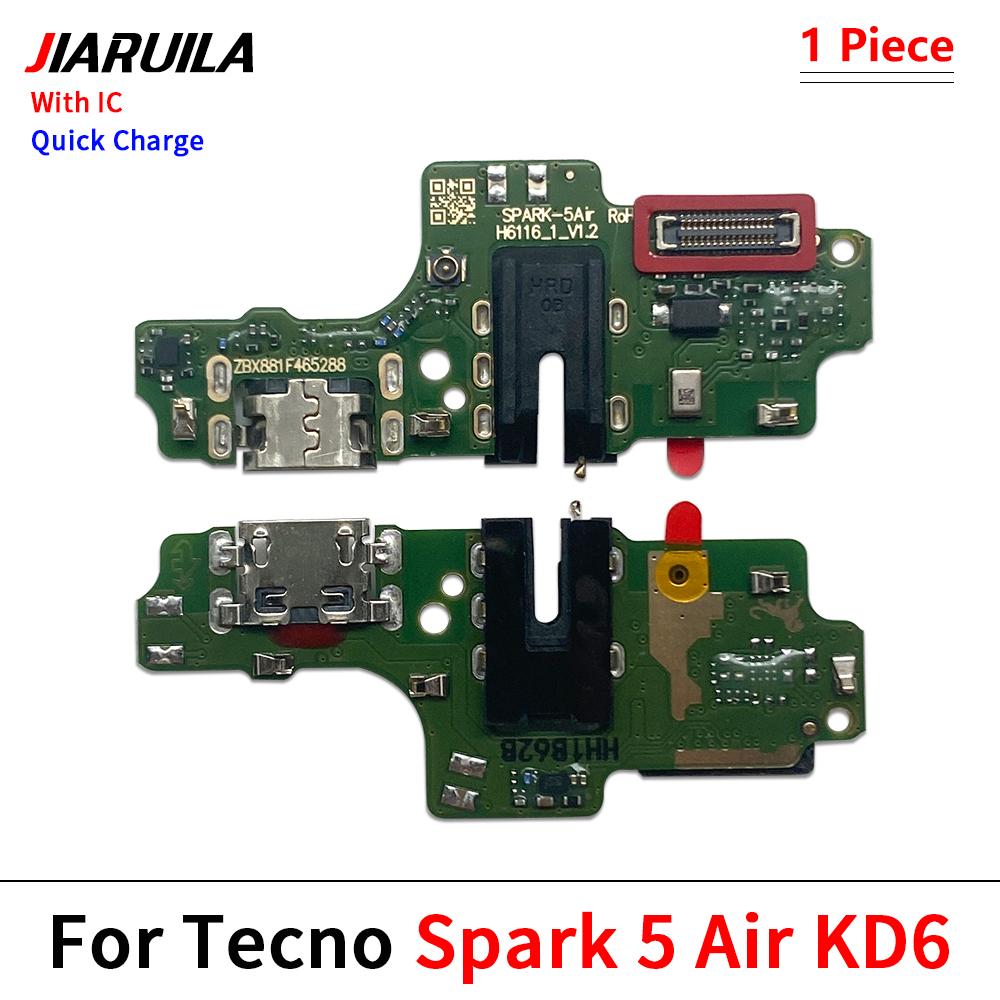 USB Charger Dock Connector Board Charging Port Microphone Flex Fast charging For Tecno 1 Plus Spark 1 Air Spark 11 Pro Plus
