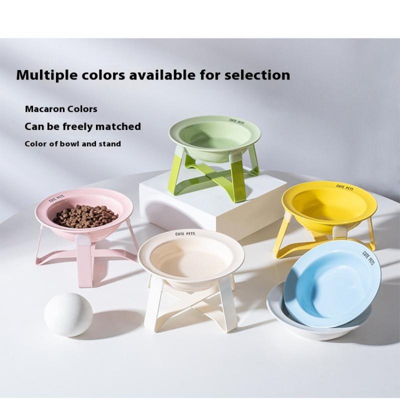 Cerc Bowl Pet Bowl With Iron Stand Protect Cervical Spine Small Size Dog Bowl Smart Bowl For S Pet Supplies