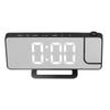 Projection Alarm Clock LED Digital Mirror Alarm Clock Rechargeable 6 Gear Brightness Bedside Clock