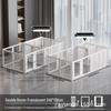 Transparent Acrylic Tall Pet Barrier for Indoor Use - Suitable for Dogs Like Teddy, Bichon, Corgi