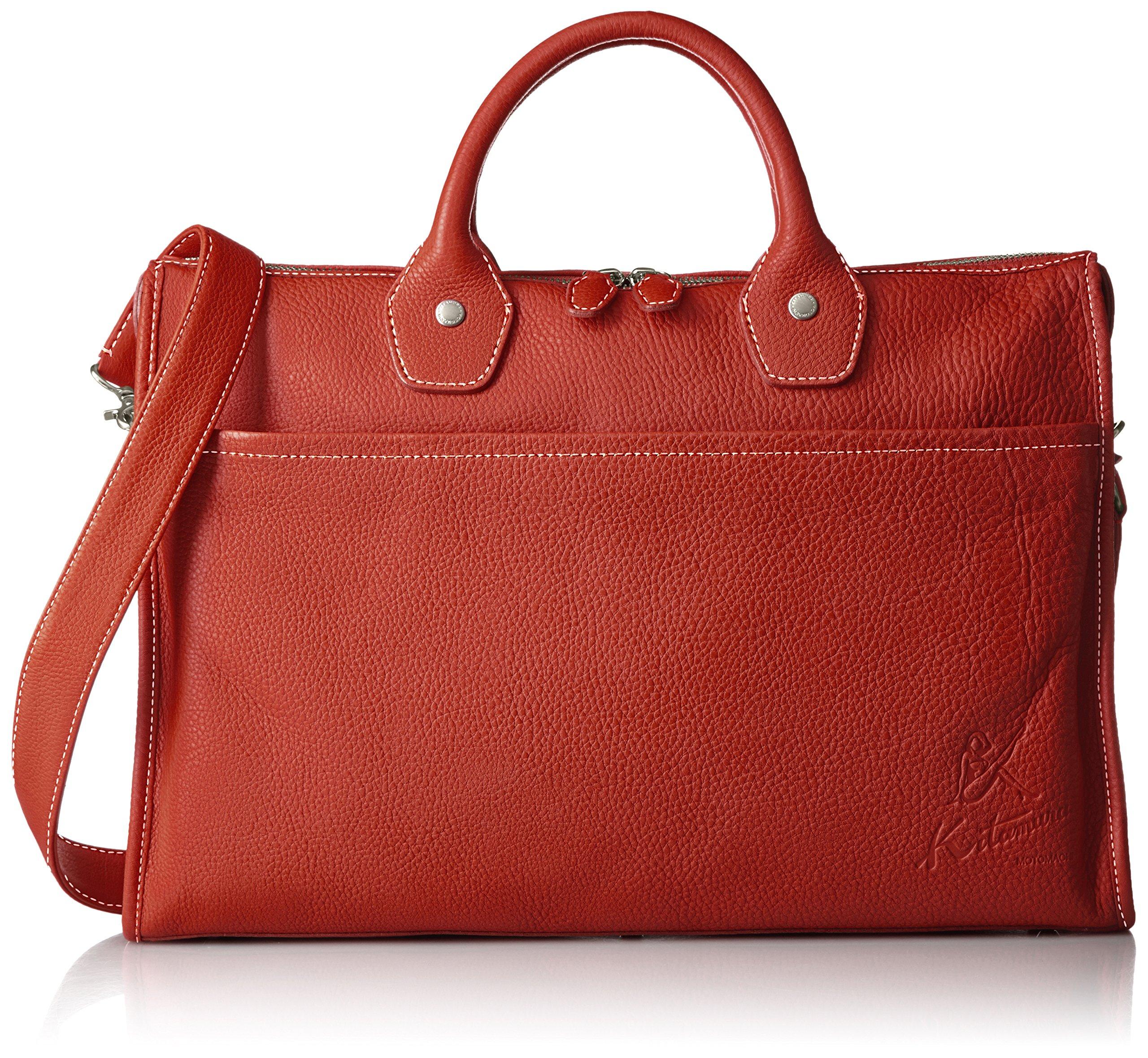 

Business Bag 2way Stitch 70912 [Kitamura] Y-0682 Red/Ivory [Red]