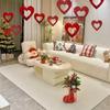 40 Pieces Cutout Heart Hanging Pendant for Indoor Christmas Tree Embellishments Festival Home Decoration Accessories