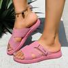 Women’s Retro Open-Toe Platform Slide Sandals Soft Summer Shoes