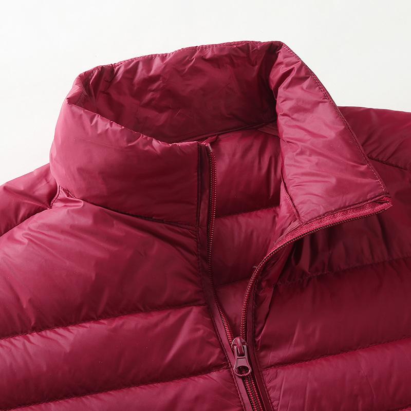 Men's Short Winter Down Jacket - 90% White Duck Down, Lightweight, Warm, Plus Size Available