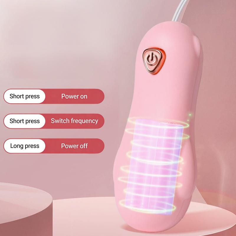 Vibratore a Doppio Salto Uovo Pallottola Vibrante Stimolatore Clitorideo Punto G Succhiante Vibratore Clitoride Vagina Femminile Masturbazione Giocattoli Sessuali