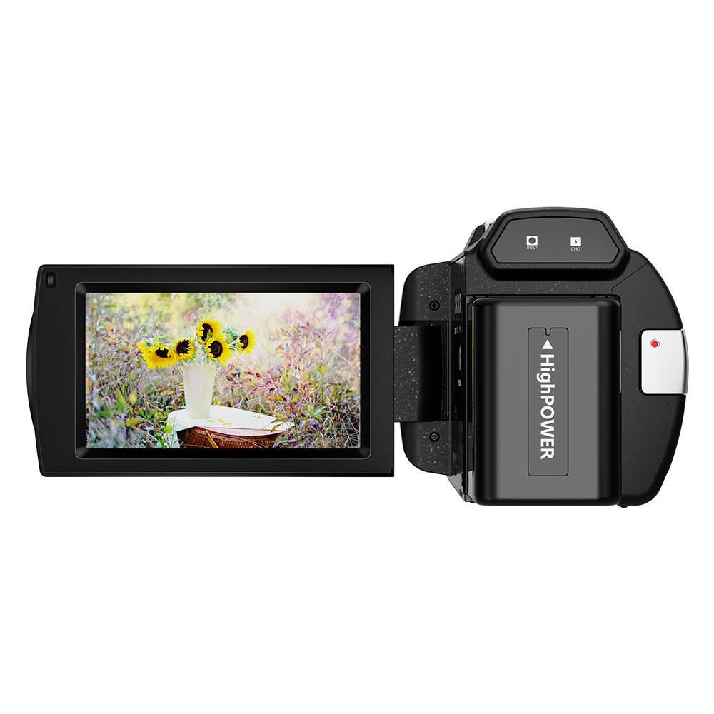 4K HD Handheld Camcorder with Image Stabilization for Outdoor Sports and DV Shooting