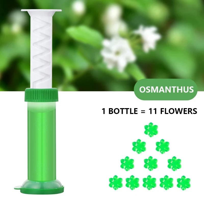 Flower Toilet Cleaner Gel Syringe Aromatic Drainage Toilet Cleaner Air Freshener Deodorizing Household Bathroom Tools