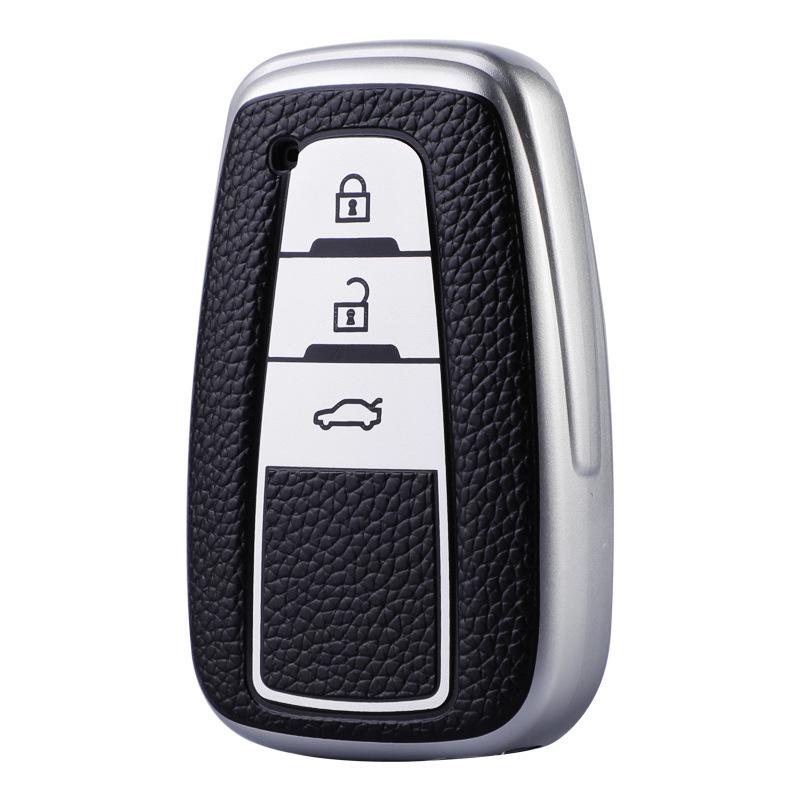 Toyota Key Cover for Camry, Corolla, Ralink, Highlander, and Asia Dragon - Full Shell with Buckle for Men