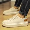 Italian Men Designer Sneakers Stylish Outdoor Vulcanized Shoes Breathable Antiskid Walking Shoes Lightweight Casual Leather Shoe