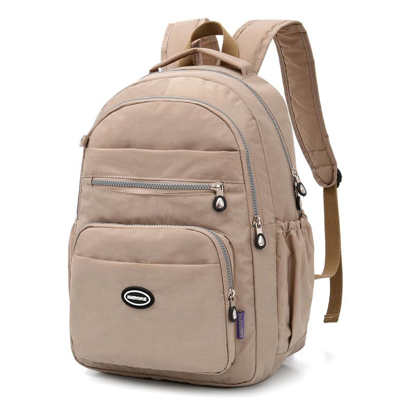 Retro wodoodporna tkanina nylonowa unisex plecak casualowy modny o dużej pojemności podróżny studencki trwały tornister