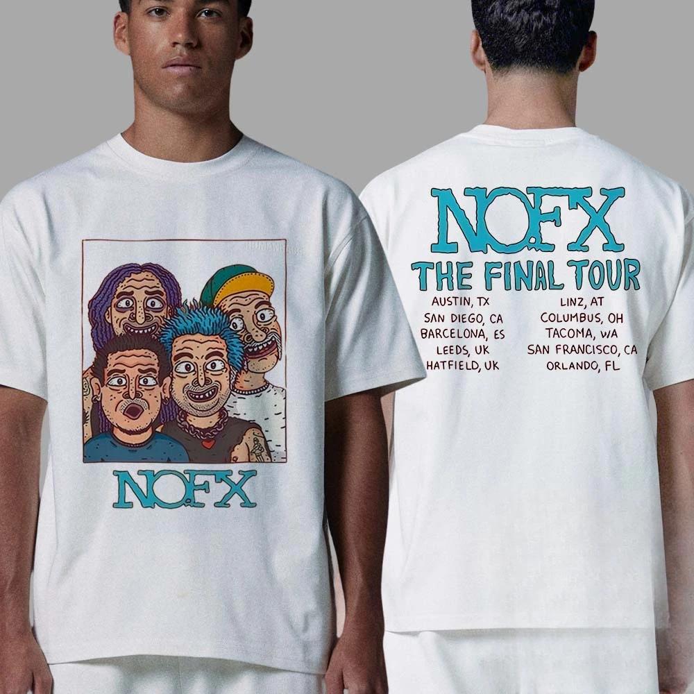 Men Women Fans Essentials Short Sleeve Tops Fashion Brand Summer Casual Daily Tee NOFX Rock Band Graphic Cotton Tshirt Unisex