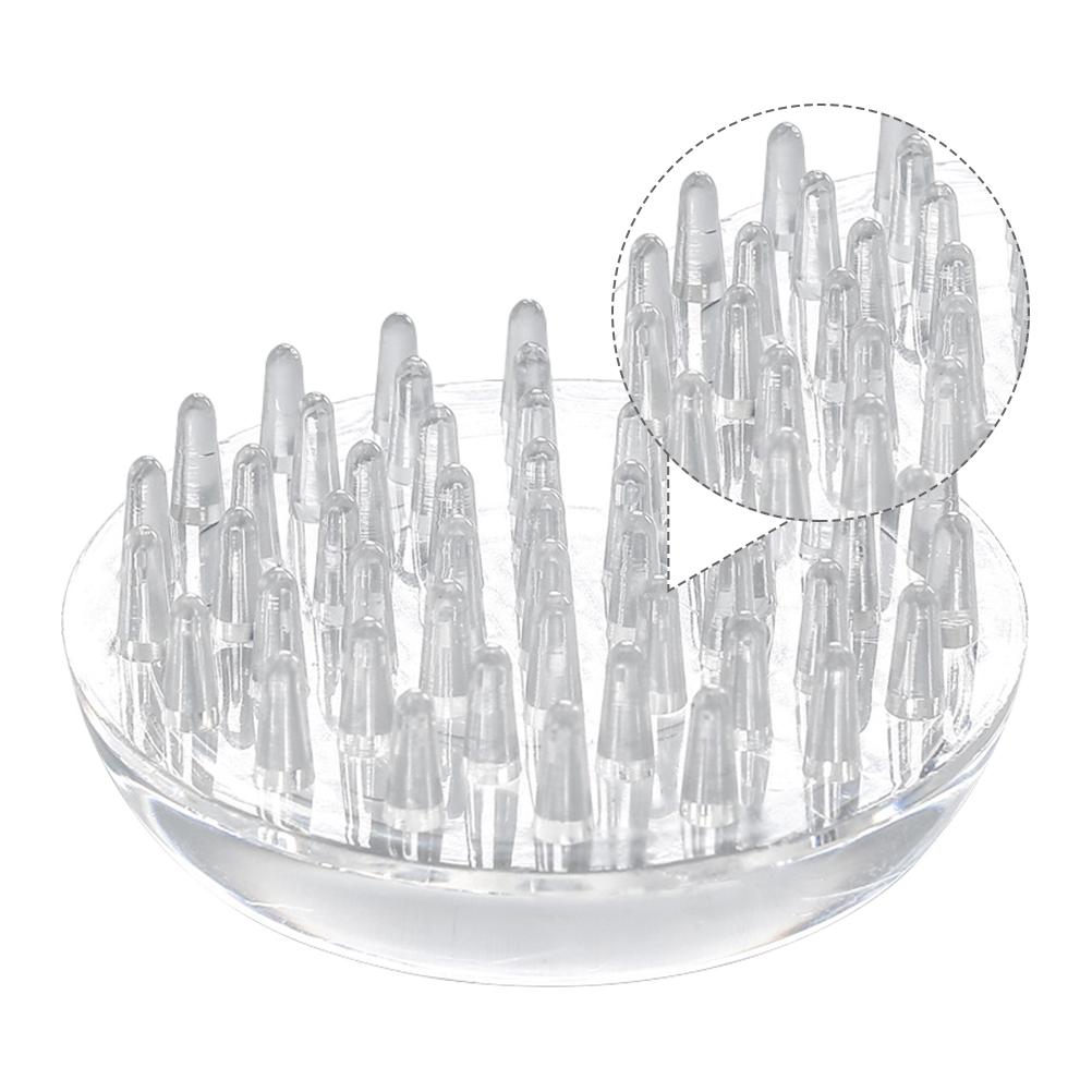 

4 Pcs Transparent Chair Feet Caps Carpet Protector Table Leg Protectors Round Caster Cups Furniture Covers Floor Protectors 5.50X5.50X1.50CM прозорий