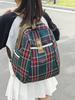 Zaino a quadri grande capacità zaino donna ins versione coreana moda casual zaino da donna grande capacità zaino scolastico da esterno