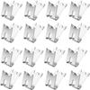 16 Pack 1.5mm Stainless Steel Freezer Shelf Fixing Clip  Suitable for Refrigerators  Freezers  Etc.  Silver
