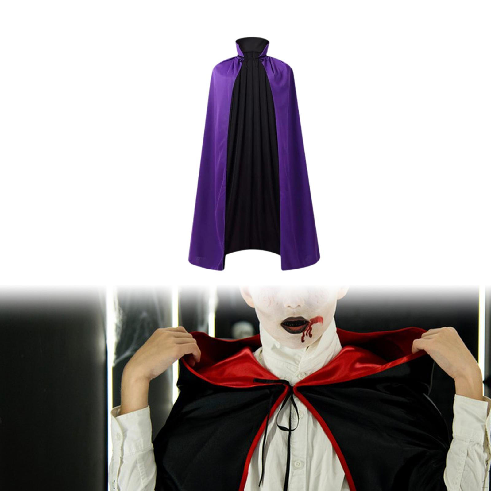 

Halloween Cloak Devil Medieval for Club Photography Prop Fancy Dress Violet 75 cm