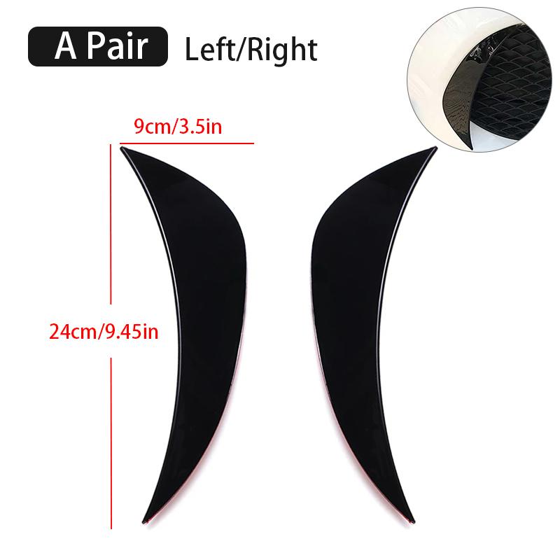 

2Pcs Car Front Bumper Fog Lamp Wind Knife Modified Decorative Stickers For Mercedes-Benz C-Class W205 2015-2018 models армия зеленый