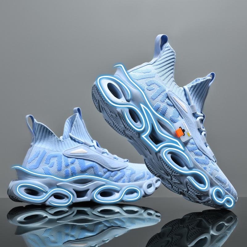 

Мужские кроссовки Blade осень 2025 года, дышащие, новые спортивные, кроссовки для бега, повседневные, сетчатые, черные, амортизирующие, легкие, модные кроссовки 46