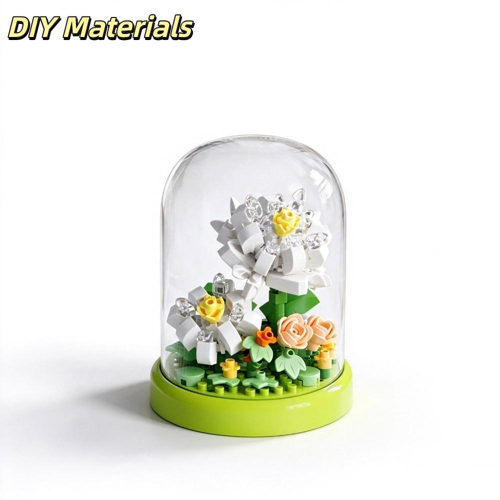 Potted Plant Building Blocks Model DIY Eternal Flower Bouquet Flower Bouquet Building Set Birthday