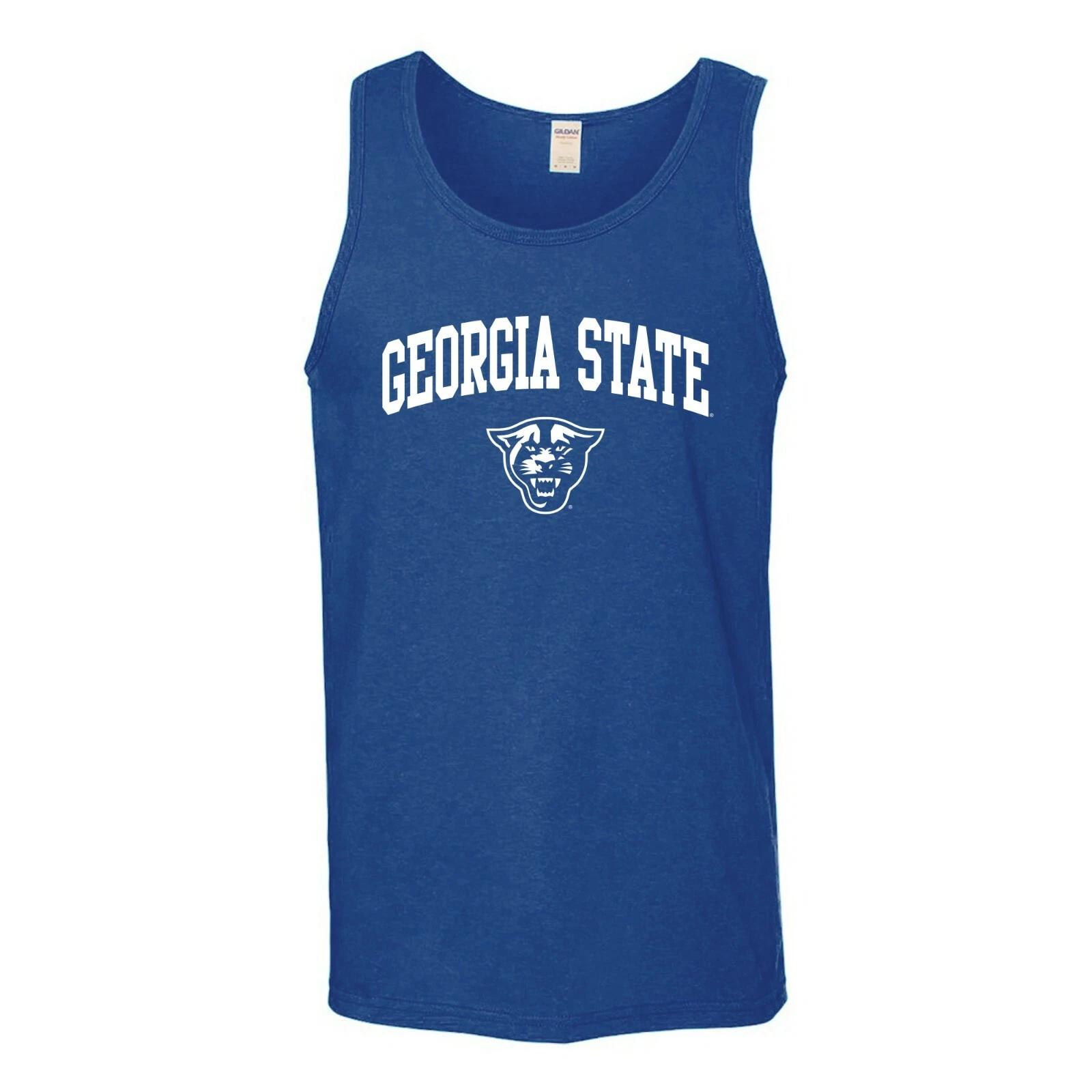 Georgia State University Panthers Arch Logo Tank Top - Royal 3XL