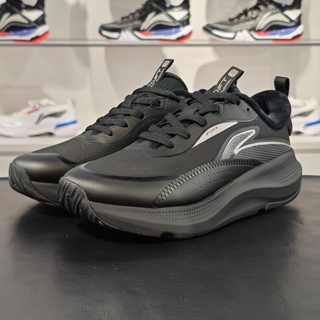 Li-Ning Comfortable Versatile Wear-Resistant Low-Top Casual Shoes Men sneaker Black AGLT179-7