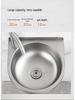 304 Stainless Steel Wall-Mounted Hand Wash Basin for Small Apartments