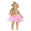 Bambola Americana da 18 Pollici per Bambina Gonna con Paillettes Vestiti Mini Vestito Scintillante Carino per Bambino da 43 cm Neonato, OG, Accessori per Bambole Fai da Te Giocattolo