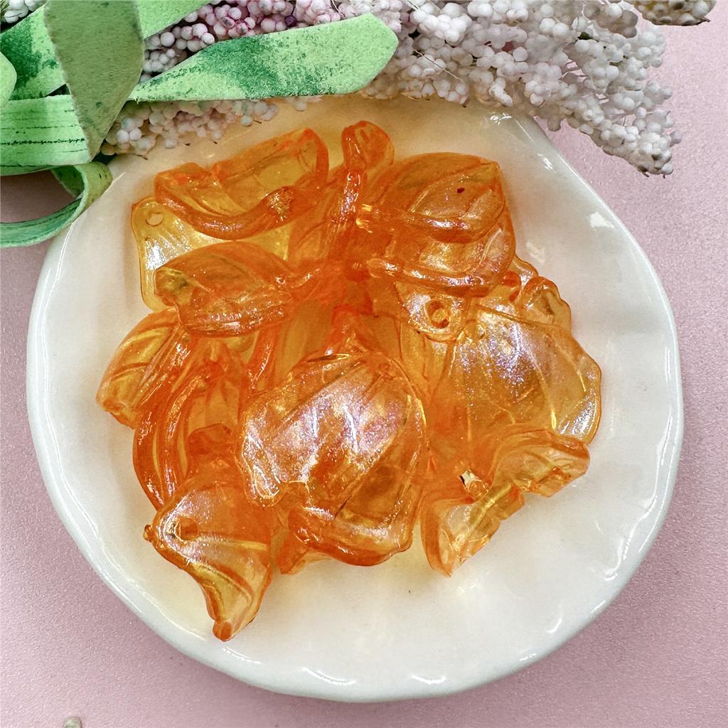 Breloc cu pandantiv Bricolaj Mărgele Material creativ Accesorii strălucitoare 20 buc Bijuterii petale mari 20,6*22,9 mm Cercei acrilic