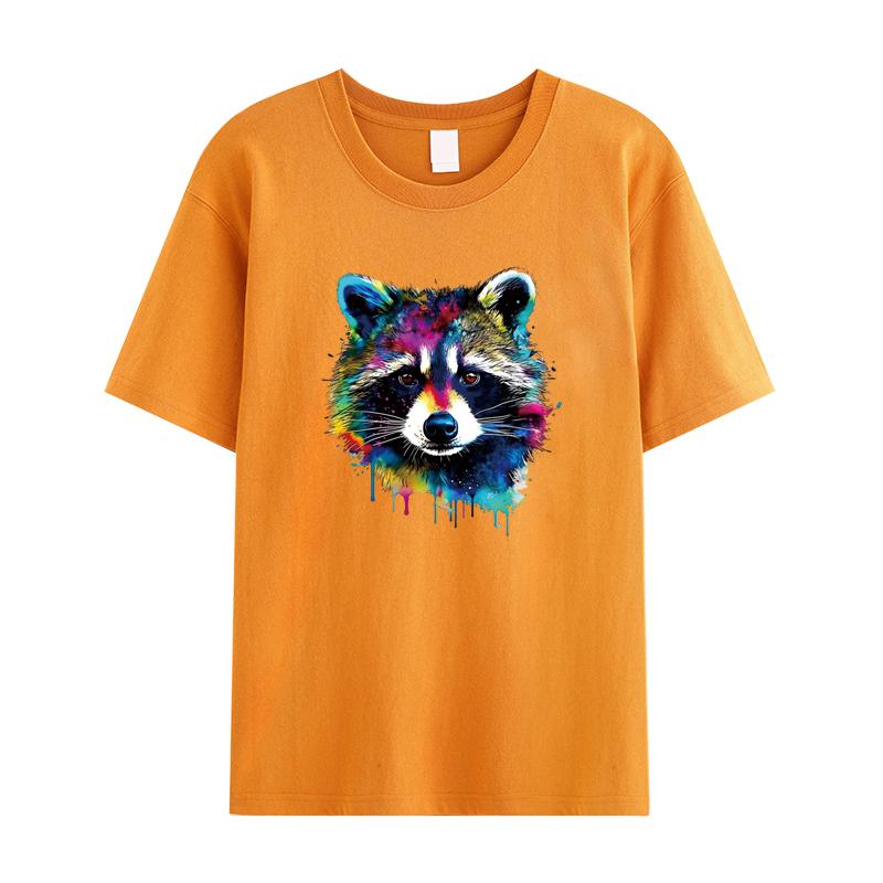 Thermal Patches Raccoon Cute Stripes Fashion Jeans Diy Accessory Sticker Heat Press Appliqued Thermo Transfer Animal Series
