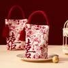 Blessing Words Chinese Wedding Candy Bag Drawstring 2026 Money Pocket Brocade Red Envelope  Wedding