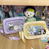 Japanese girl ins transparent pain bag, small food, shoulder messenger bag, women's versatile casual mobile phone small bag