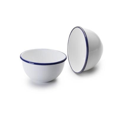 Bowl - IBILI - 904212 - Porcelain - 12 Cm - White/Blue - Dishwasher Safe