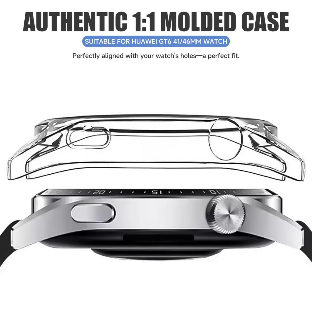 PC Case for Huawei Watch GT6 46mm 41mm SmartWatch Cover Protector Hollow Bumper for Huawei Watch GT6 Protective Accessores
