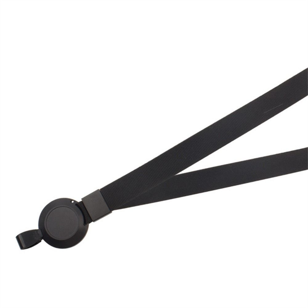 Black ID Card Holder Business Card Working Card Cover Retractable Badge Reel  Key Chain Holders