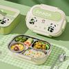 Caixa Bento Desenho Animado de Aço Inoxidável 304 para Adultos Segura para Micro-ondas Compartimento à Prova de Vazamento Recipiente de Almoço 4 Ou 5 Compartimentos Portátil