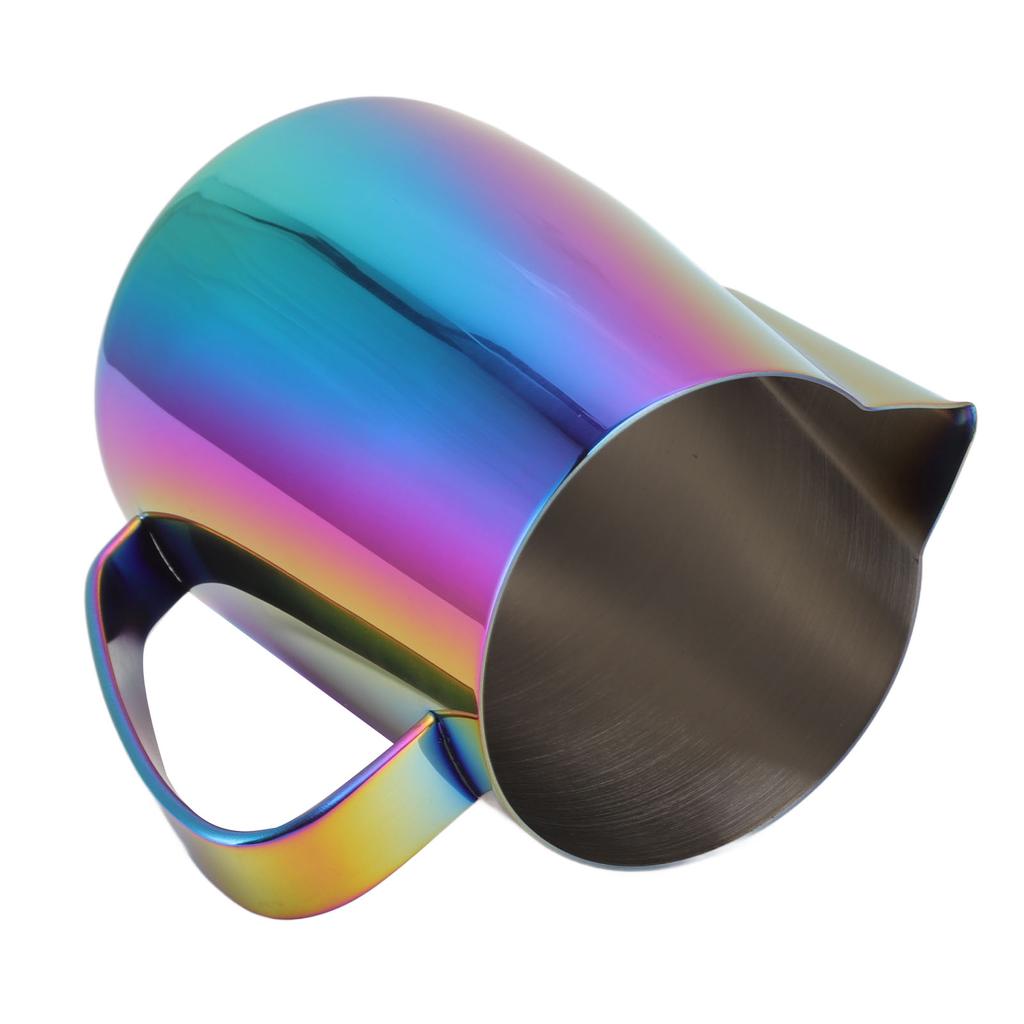 670ml Bunter Milchschaumkrug 304 Edelstahl Latte Art Kaffee Dampfschäumer Tasse