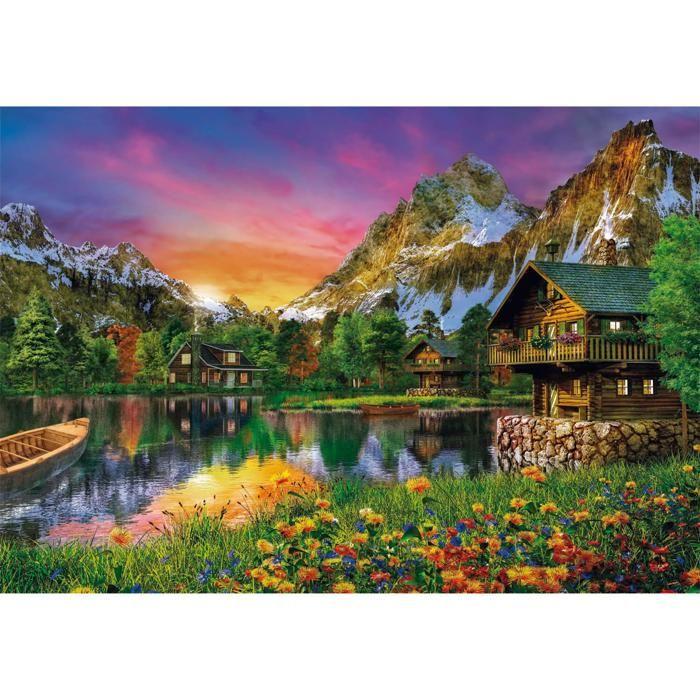 Puzzle - Clementoni - Lac Alpin - 6000 Pièces - Paysage Et Nature