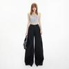 Women's Retro High Waist Wide Leg Pants – Versatile Flare Casual Suit for Spring/Summer