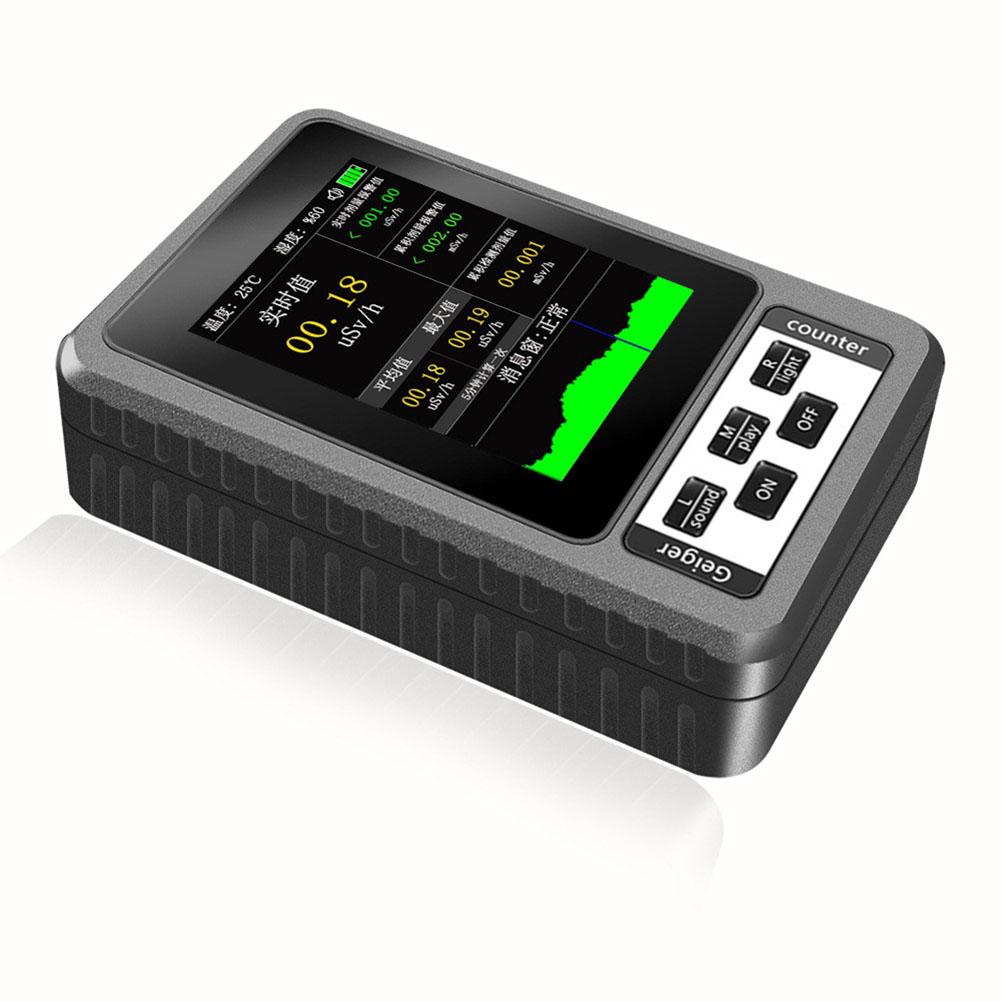 For Material Inspection Beta Gamma Detector Nuclear Radiation Detector Black Versatile Detection Instrument Adjustable Settings