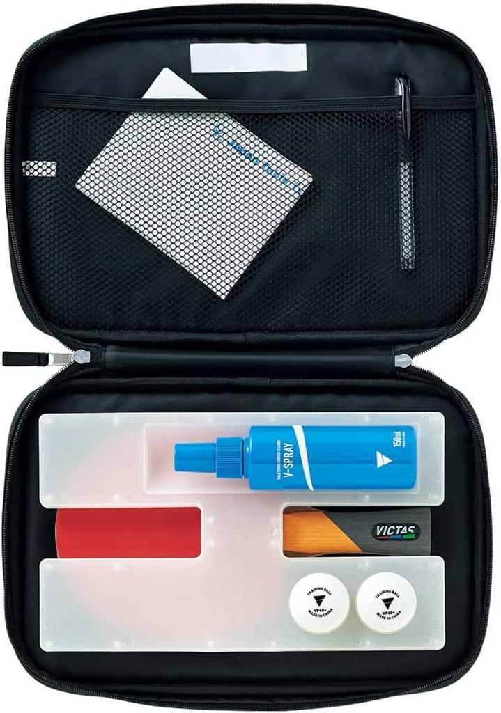 VICTAS Table Tennis Racket Case with Inner Play 672101 Case, Logo, Turquoise,