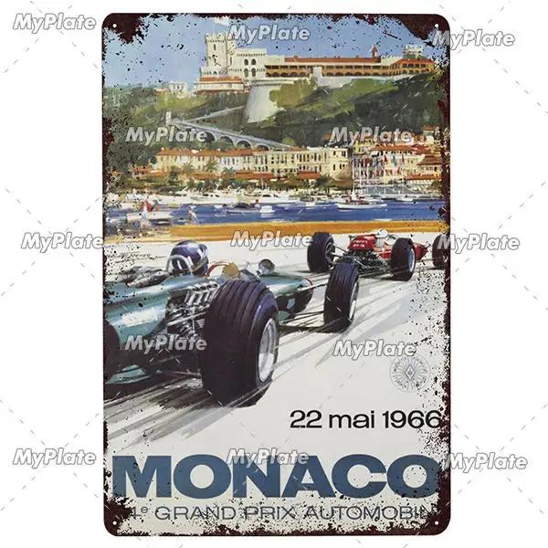 24-Stunden-Metallschild, Vintage-Plakette, Blechschild, Wanddekoration für Bar, Kneipe, Metallhandwerk, Retro-Rennwagen-Poster