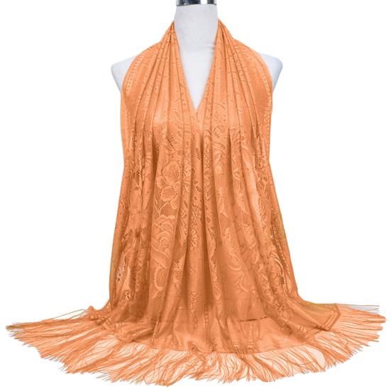 Women Chiffon Prayer Shawl Solid Color Versatile Turban Beach Towel