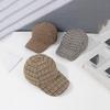 Vintage Full Version of Small Thousand Bird Grid Baseball Cap Suitable for Ladies Outdoor Photo Play Shopping