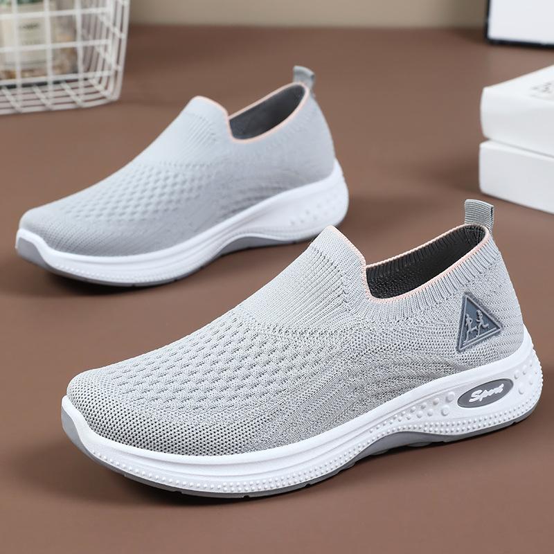 Women's shoes summer couple polyurethane casual shoes comfortable and breathable platform shoes one pedal mother shoes fashion single shoes