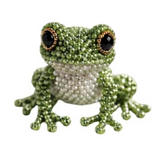 DIY Animal Beading Kit Animal Craft Set Tiny 3D Beaded Cute Animal Bead Frog