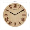 Vintage Design 12 Inch Handcrafted Stylish Elegant Analog Wooden Wall Clock for Living Room Hall Bedroom Office Gifting Maple Wood